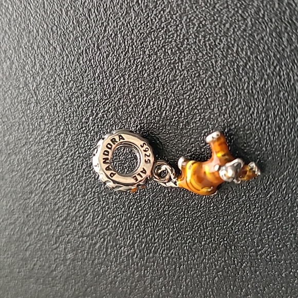 Pandora 925 Silver Charm Disney's Tigger, dangling upside down New - Picture 3 of 3